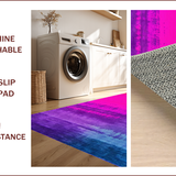 Ultra Soft Area Rug, Non Slip, Stain Resistant, Washable Area Rugs for Living Room, Bedroom, Vibrant Tie-Dye Playful Aesthetic(Pink)