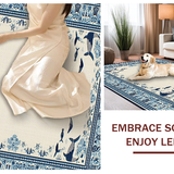 Artistic Nautical Whale Motif(Beige)