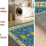 Lively Vintage Lattice Composition(Blue)