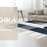 Ultra Soft Area Rug, Non Slip, Stain Resistant, Washable Area Rugs for Living Room, Bedroom, Minimalist Structured Decor Style(Gray)