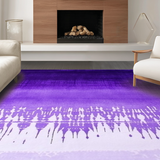 Ultra Soft Area Rug, Non Slip, Stain Resistant, Washable Area Rugs for Living Room, Bedroom, Eclectic Soft Ombre Effect(Purple)