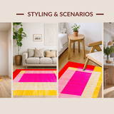 Chic Striking Textured Motif(Red)