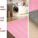 Ultra Soft Area Rug, Non Slip, Stain Resistant, Washable Area Rugs for Living Room, Bedroom, Lush Candy-Colored Modern Appeal(Pink)