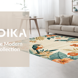 Artistic Colorful Feather Design(Beige)