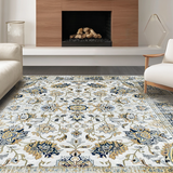 Sophisticated Worn Floral Texture(White)