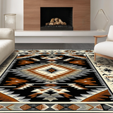 Bold Tribal Motifs with Earthy Tones(Black)