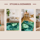 Nature Inspired Circular Floral Motif(Green)