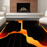 Unique Abstract Flame Inspired Motif(Red)