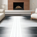 Ultra Soft Area Rug, Non Slip, Stain Resistant, Washable Area Rugs for Living Room, Bedroom, Striking Dark and Light Contrast(Black)