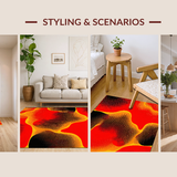 Fiery Abstract Lava Aesthetic(Red)