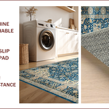 Elegant Floral Ogee Composition(Blue)