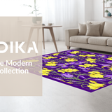 Ultra Soft Area Rug, Non Slip, Stain Resistant, Washable Area Rugs for Living Room, Bedroom, Colorful Carnival Inspired Aesthetic(Yellow)