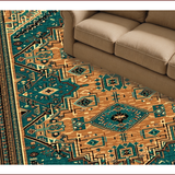 Ultra Soft Area Rug, Non Slip, Stain Resistant, Washable Area Rugs for Living Room, Bedroom, rustic western organic(Green)