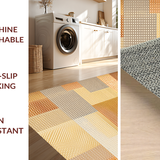 Ultra Soft Area Rug, Non Slip, Stain Resistant, Washable Area Rugs for Living Room, Bedroom, Luxurious Plush Organic Vibes(Beige)