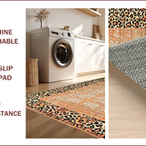 Ultra Soft Area Rug, Non Slip, Stain Resistant, Washable Area Rugs for Living Room, Bedroom, Stylish Earthy Leopard Aesthetic(Beige)