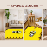 Striking Halloween Skeleton Motif(Yellow)
