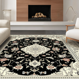 Striking Black and Ivory Trellis(Black)