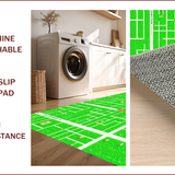 Ultra Soft Area Rug, Non Slip, Stain Resistant, Washable Area Rugs for Living Room, Bedroom, city road map playmat(Green)