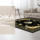 Modern Colorful Ogee Influence(Black)