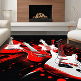 Artistic Guitar Graphic Presentation(Red)