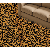 Ultra Soft Area Rug, Non Slip, Stain Resistant, Washable Area Rugs for Living Room, Bedroom, Bold Leopard Print Living Room Non-Slip Rug(Brown)
