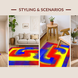 Expressive Round Abstract Palette(Blue)