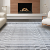 Ultra Soft Area Rug, Non Slip, Stain Resistant, Washable Area Rugs for Living Room, Bedroom, Elegant High Pile Contemporary Style(Gray)