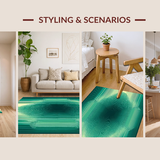 Stylish Gradient Curvilinear Shapes(Green)