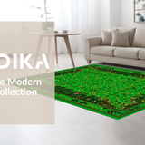 Ultra Soft Area Rug, Non Slip, Stain Resistant, Washable Area Rugs for Living Room, Bedroom, Youthful Exotic Animal Pattern Appeal(Green)