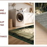 Ultra Soft Area Rug, Non Slip, Stain Resistant, Washable Area Rugs for Living Room, Bedroom, Vibrant Multi-Color Fishing Landscape(Brown)