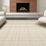 Ultra Soft Area Rug, Non Slip, Stain Resistant, Washable Area Rugs for Living Room, Bedroom, Chic Cream Tiled Pattern(Beige)