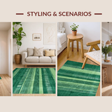 Contemporary Earthy Horizontal Lines(Green)