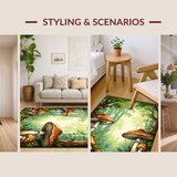 Vibrant Abstract Woodland Imagery(Green)