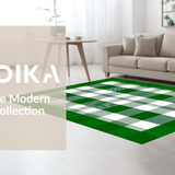 Cozy White Buffalo Check Design(Green)