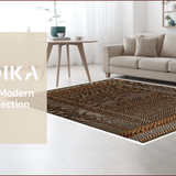 Ultra Soft Area Rug, Non Slip, Stain Resistant, Washable Area Rugs for Living Room, Bedroom, Rustic Brown Faux Cowhide Living Room Rug(Brown)