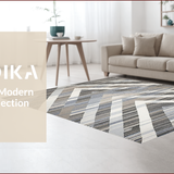 Ultra Soft Area Rug, Non Slip, Stain Resistant, Washable Area Rugs for Living Room, Bedroom, Elegant Abstract Grey Aesthetic(Gray)