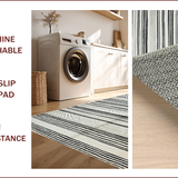Contemporary Striped Monochrome Aesthetic(Beige)