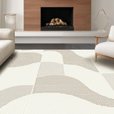 Chic Linear Cream Wave Design(Beige)