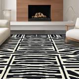 Chic Striped Monochrome Aesthetic(Black)