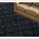 Ultra Soft Area Rug, Non Slip, Stain Resistant, Washable Area Rugs for Living Room, Bedroom, Moth Mushroom Fall(Black)