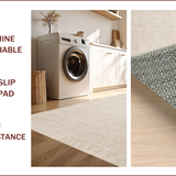 Ultra Soft Area Rug, Non Slip, Stain Resistant, Washable Area Rugs for Living Room, Bedroom, Beige Hand-Tufted Boho Living Room Rug(Beige)