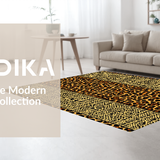 Ultra Soft Area Rug, Non Slip, Stain Resistant, Washable Area Rugs for Living Room, Bedroom, Stylish Abstract Animal Imagery(Brown)