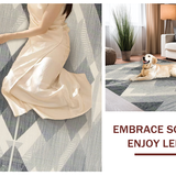 Artistic Tiled Geometric Arrangement(Gray)
