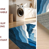 Elegant Earthy Mountain Motif(Blue)