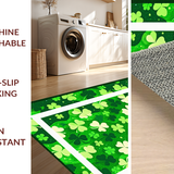 Ultra Soft Area Rug, Non Slip, Stain Resistant, Washable Area Rugs for Living Room, Bedroom, Rustic Polka Dot Green Patterns(Green)
