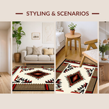 Bold Southwestern Ikat Arrangement(Beige)