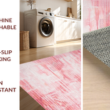 Ultra Soft Area Rug, Non Slip, Stain Resistant, Washable Area Rugs for Living Room, Bedroom, Elegant Blush Ombre Fusion(Pink)