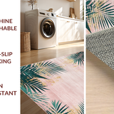 Ultra Soft Area Rug, Non Slip, Stain Resistant, Washable Area Rugs for Living Room, Bedroom, Unique Ethereal Wave Patterns(Pink)