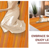 Ultra Soft Area Rug, Non Slip, Stain Resistant, Washable Area Rugs for Living Room, Bedroom, Charming Coastal Animal Motif(Orange)