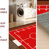 Ultra Soft Area Rug, Non Slip, Stain Resistant, Washable Area Rugs for Living Room, Bedroom, Dynamic Multi-Sport Artistic Expression(Brown)